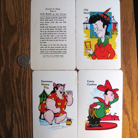 Vintage 1973 Binney & Smith Edu-Cards Old Maid King Size Card Game Complete - Picture 2 of 3